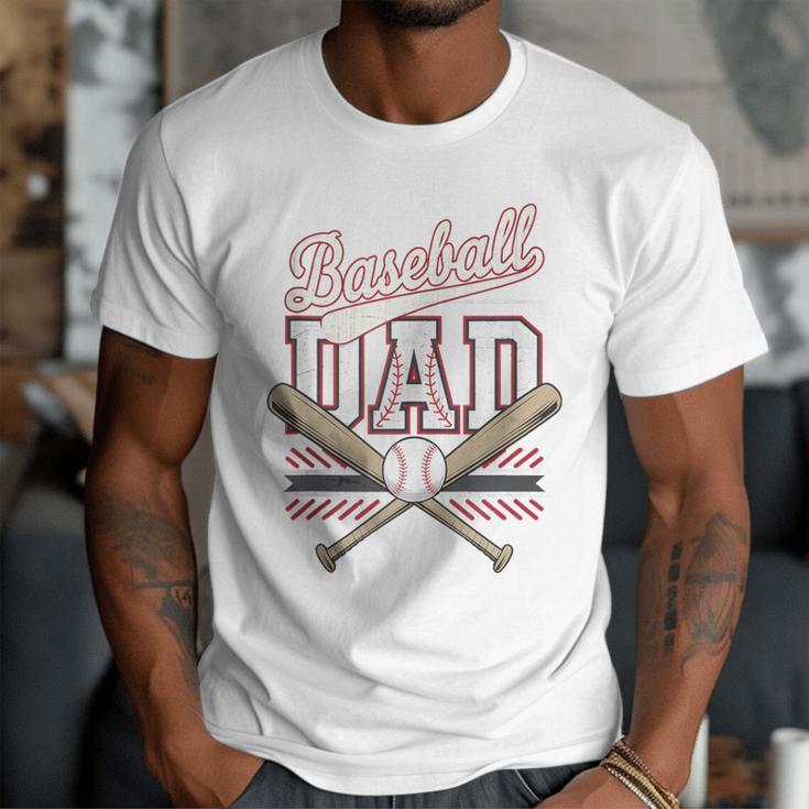 Best Baseball Dad Ever Vintage Baseball Daddy Father's Day Men T-Shirt