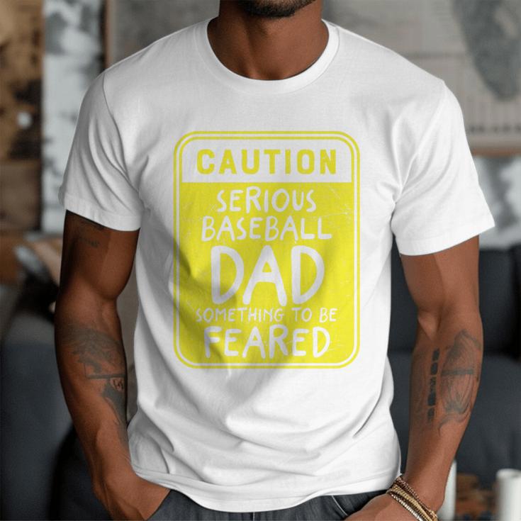 Caution Serious Baseball Dad Something To Be Feared Premium Men T-Shirt Caution Serious Baseball Dad Something To Be Feared Premium Men T-Shirt