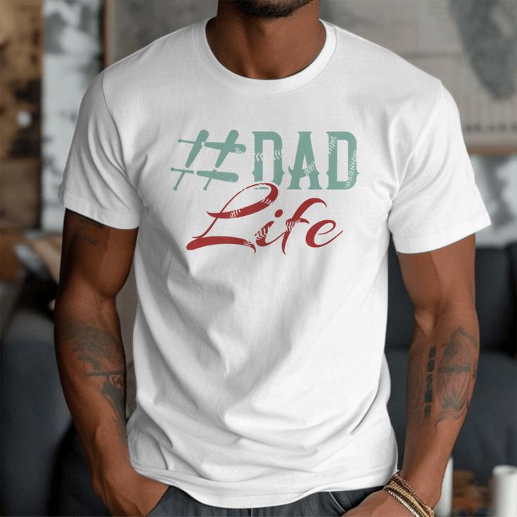 Dad Life Softball Baseball Daddy Sports Father’s Day Premium Men T-Shirt