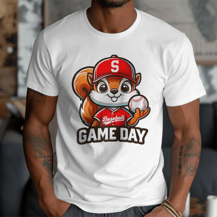 Game Day Baseball Dad Baseball Mam Father's Day Raglan Baseball Tee Men T-Shirt