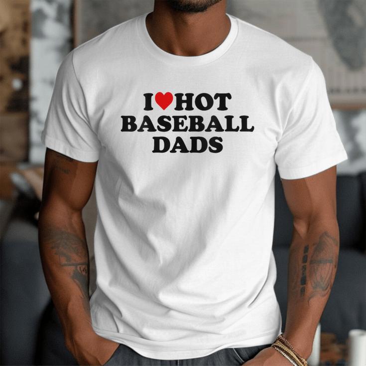 I Love Hot Baseball Dads Heart Men T-Shirt I Love Hot Baseball Dads Heart Men T-Shirt