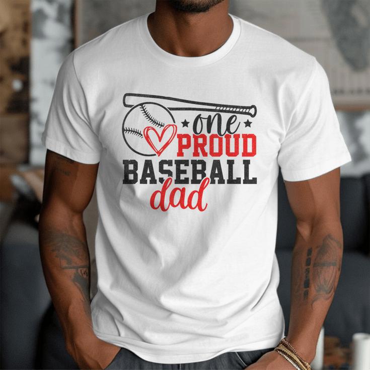 One Proud Baseball Dad Sporty Humor Men T-Shirt