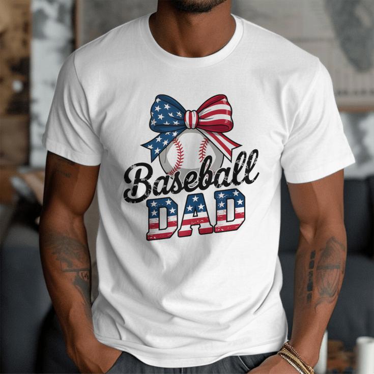 Patriotic Baseball Dad 4th Of July For All American Fathers Men T-Shirt Patriotic Baseball Dad 4th Of July For All American Fathers Men T-Shirt