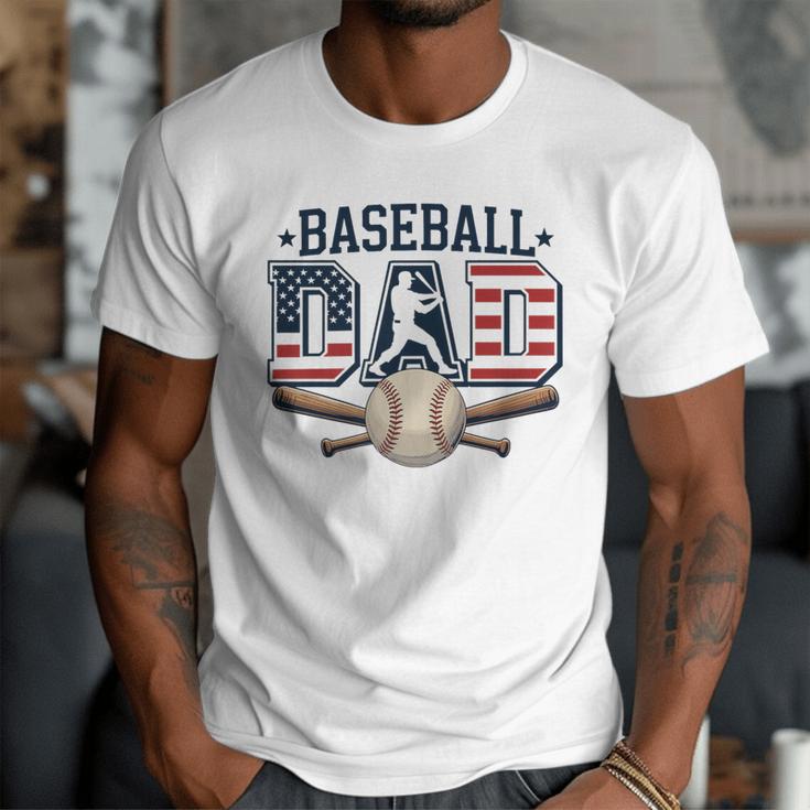 Patriotic Baseball Dad USA Flag American 4th Of July Premium Men T-Shirt Patriotic Baseball Dad USA Flag American 4th Of July Premium Men T-Shirt