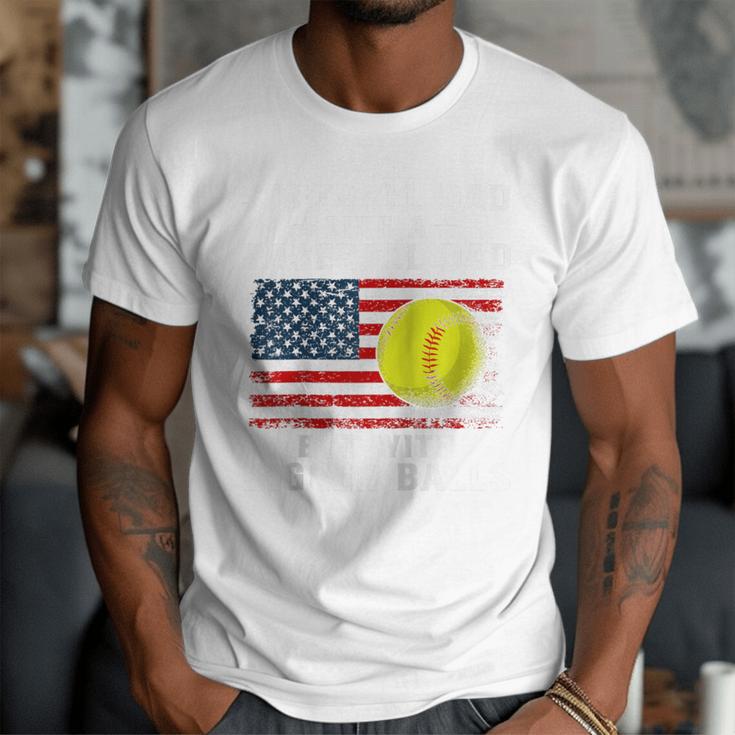 Patriotic Softball Dad Like A Baseball Dad Raglan Baseball Tee Men T-Shirt Patriotic Softball Dad Like A Baseball Dad Raglan Baseball Tee Men T-Shirt