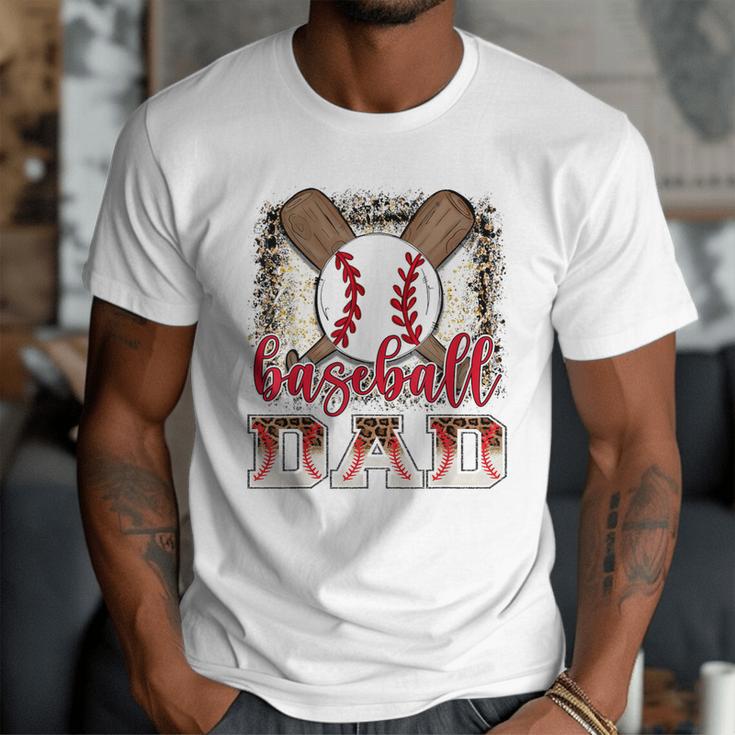 Retro Baseball Dad Leopard Proud Ball Dad Men T-Shirt Retro Baseball Dad Leopard Proud Ball Dad Men T-Shirt