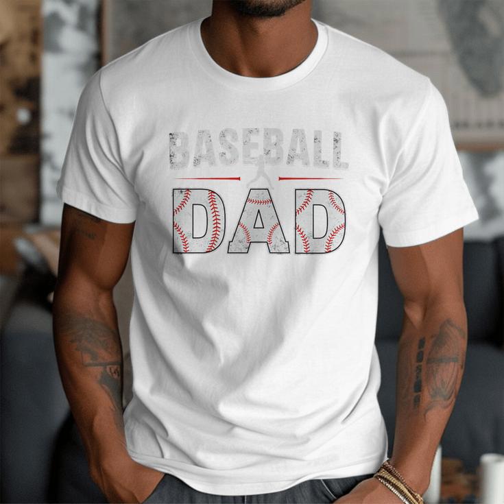 Softball Ball Dad Baseball Dad Parent Fathers Day Baseball Premium Men T-Shirt