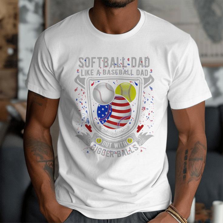 Softball Dad Like A Baseball Dad 4th Of July USA Retro Flag Premium Men T-Shirt Softball Dad Like A Baseball Dad 4th Of July USA Retro Flag Premium Men T-Shirt