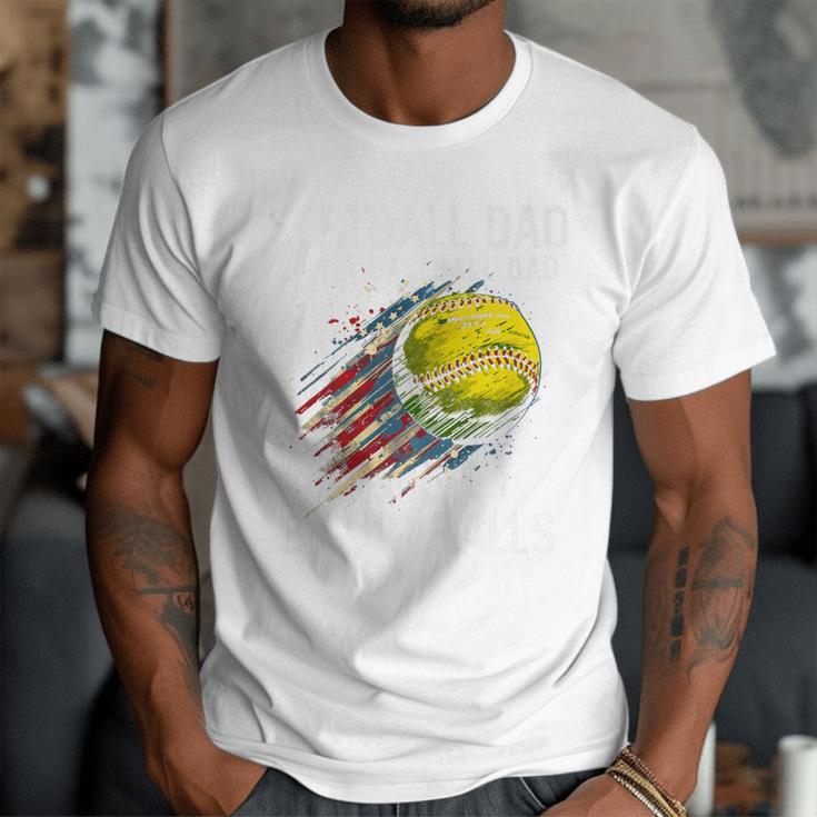 Softball Dad Like a Baseball Dad With Bigger Balls Premium Men T-Shirt Softball Dad Like a Baseball Dad With Bigger Balls Premium Men T-Shirt
