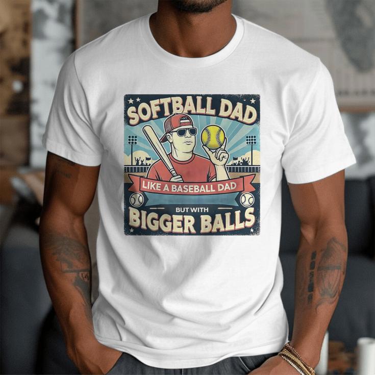Softball Dad Like a Baseball Dad Gift Men Premium Men T-Shirt Softball Dad Like a Baseball Dad Gift Men Premium Men T-Shirt