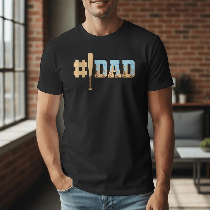 1 Dad Baseball Ice Cream Drip Fathers Day Baseball Daddy Men T-Shirt 1 Dad Baseball Ice Cream Drip Fathers Day Baseball Daddy Men T-Shirt