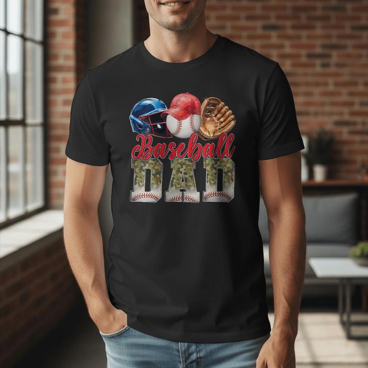 Baseball Dad Camo Father's Day Baseball Stuff Men Men T-Shirt