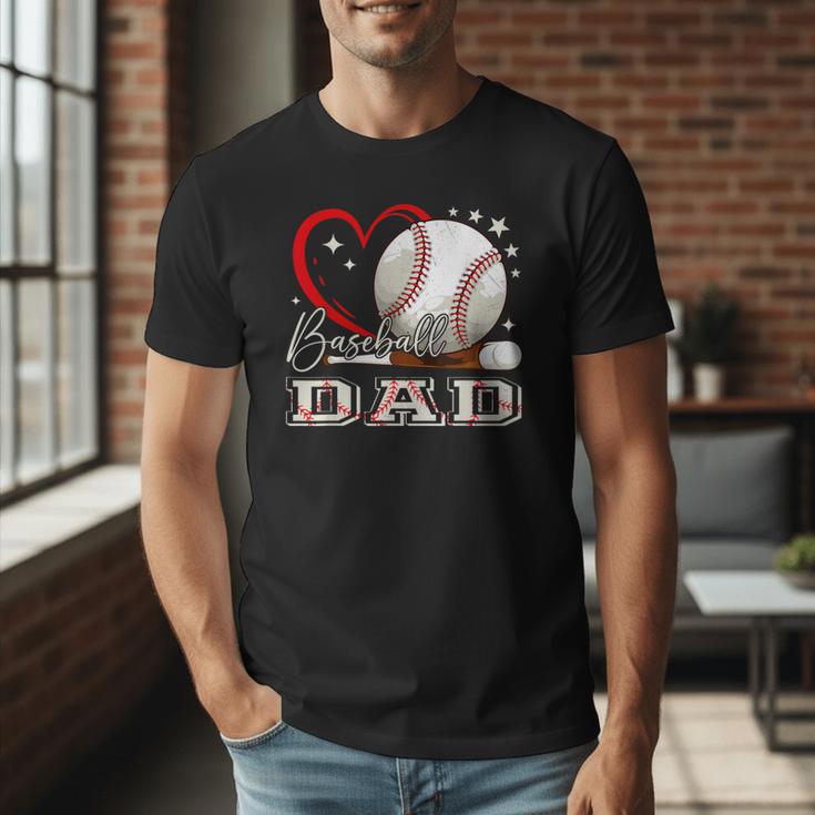 Baseball Dad Family Matching Cute Baseball Lover Men T-Shirt