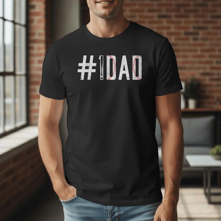 Baseball Dad Father's Day Baseball Player Fan Daddy Papa Men T-Shirt Baseball Dad Father's Day Baseball Player Fan Daddy Papa Men T-Shirt
