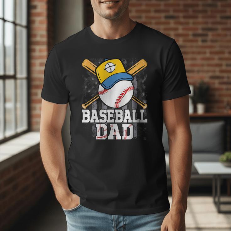 Baseball Dad Happy Fathers Day For Men Boys Kids Men T-Shirt Baseball Dad Happy Fathers Day For Men Boys Kids Men T-Shirt