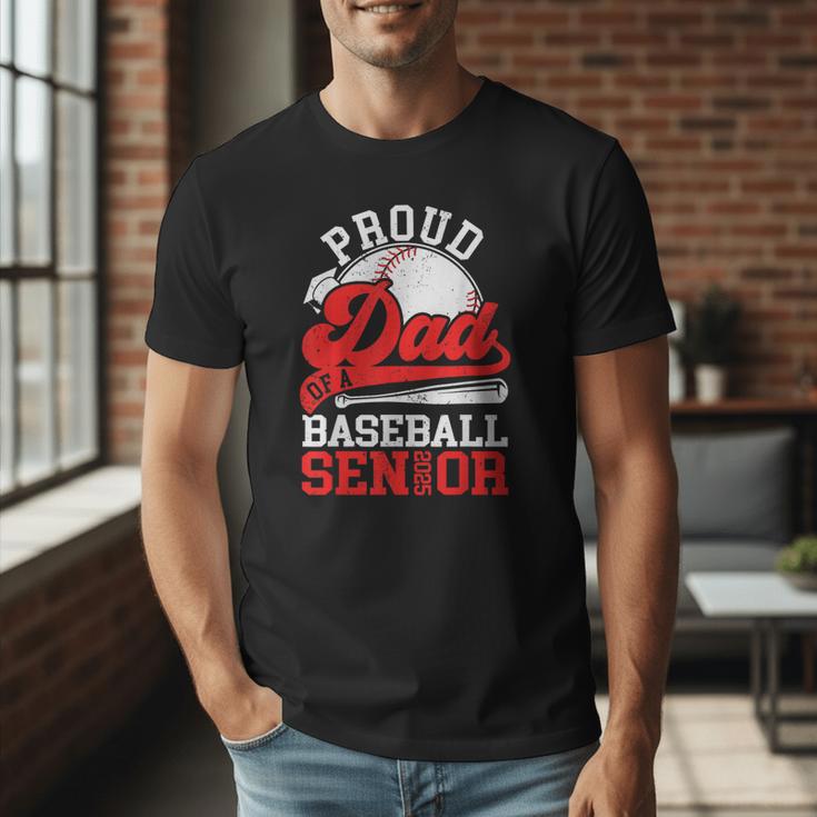 Baseball Dad Shirt Proud Dad Of A Baseball 2025 Senior Men T-Shirt
