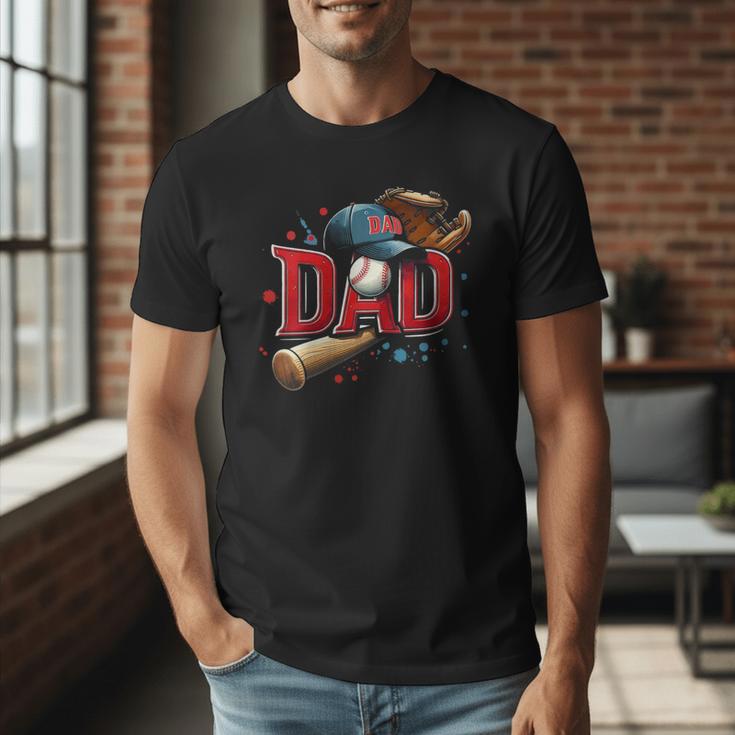 Baseball Dad Sport Fan Father Men Baseball Fathers Day Men T-Shirt