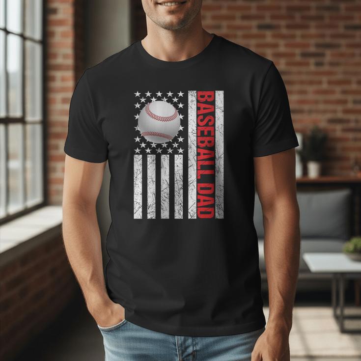 Baseball Dad USA American Flag Patriotic Dad 4th Of July Men T-Shirt Baseball Dad USA American Flag Patriotic Dad 4th Of July Men T-Shirt