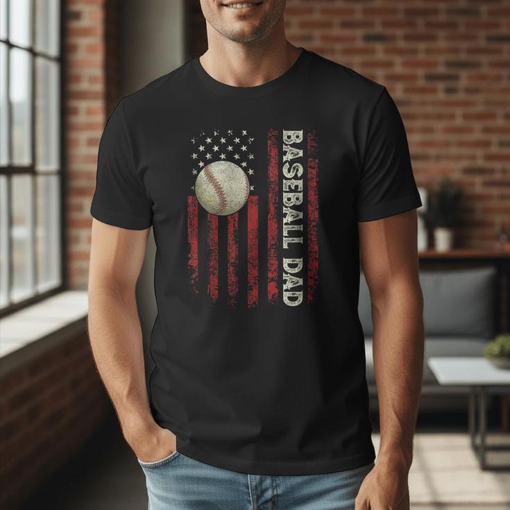 Fathers Day Baseball Dad USA Flag For Dad Men Baseball Men T-Shirt Fathers Day Baseball Dad USA Flag For Dad Men Baseball Men T-Shirt