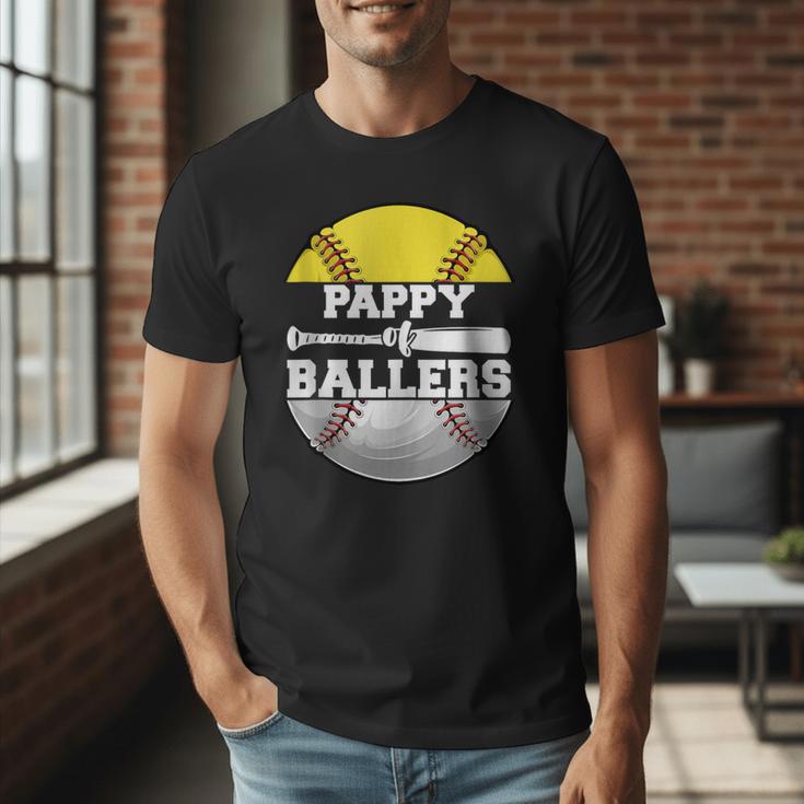 Pappy Of Ballers Softball Baseball Dad Men T-Shirt Pappy Of Ballers Softball Baseball Dad Men T-Shirt
