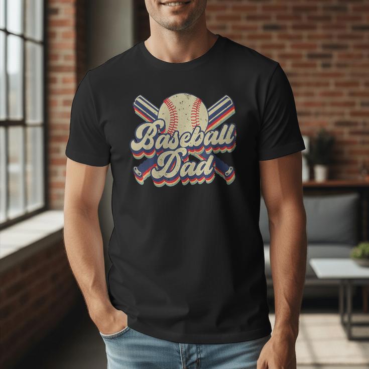 Retro Baseball Dad Sports Lovers Happy Father's Day Men T-Shirt Retro Baseball Dad Sports Lovers Happy Father's Day Men T-Shirt