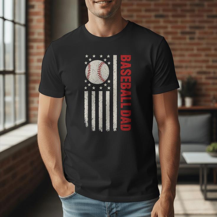 Vintage Baseball DAD American Flag Fathers Day 4th Of July Men T-Shirt Vintage Baseball DAD American Flag Fathers Day 4th Of July Men T-Shirt