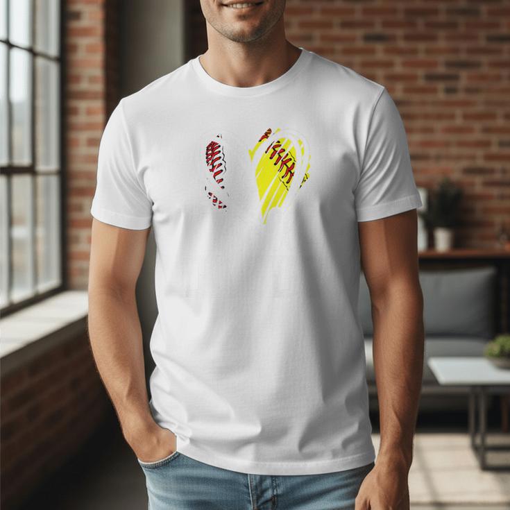 Ball Daddy Softball Baseball Dad Fathers Day Premium Men T-Shirt Ball Daddy Softball Baseball Dad Fathers Day Premium Men T-Shirt