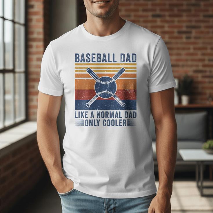 Baseball Dad Like A Normal Dad Only Cooler Men T-Shirt