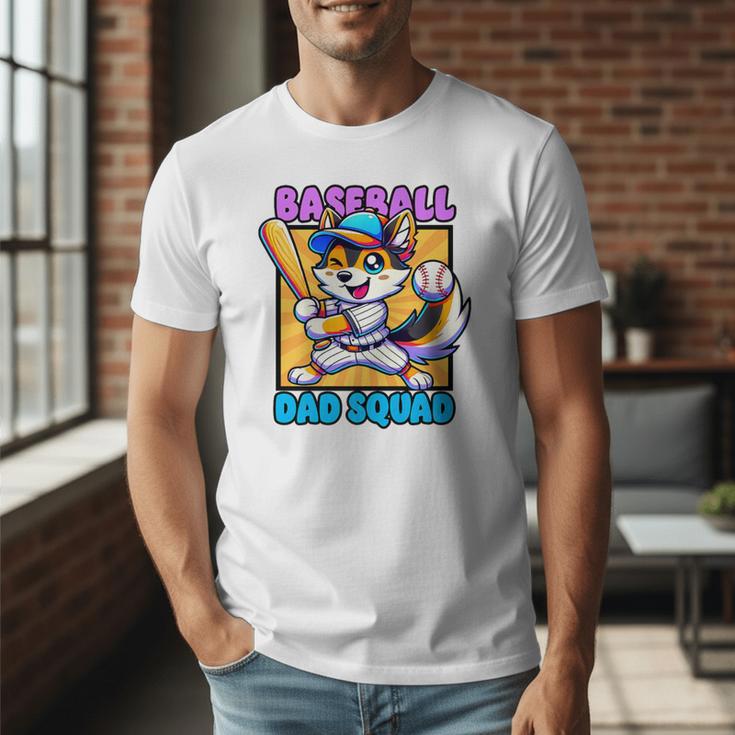 Baseball Dad Squad Fox On The Bat Premium Men T-Shirt Baseball Dad Squad Fox On The Bat Premium Men T-Shirt