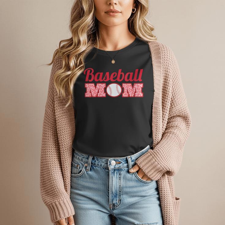 Baseball Mom Cute Mother Fans Baseball Graphic Women T-Shirt Baseball Mom Cute Mother Fans Baseball Graphic Women T-Shirt
