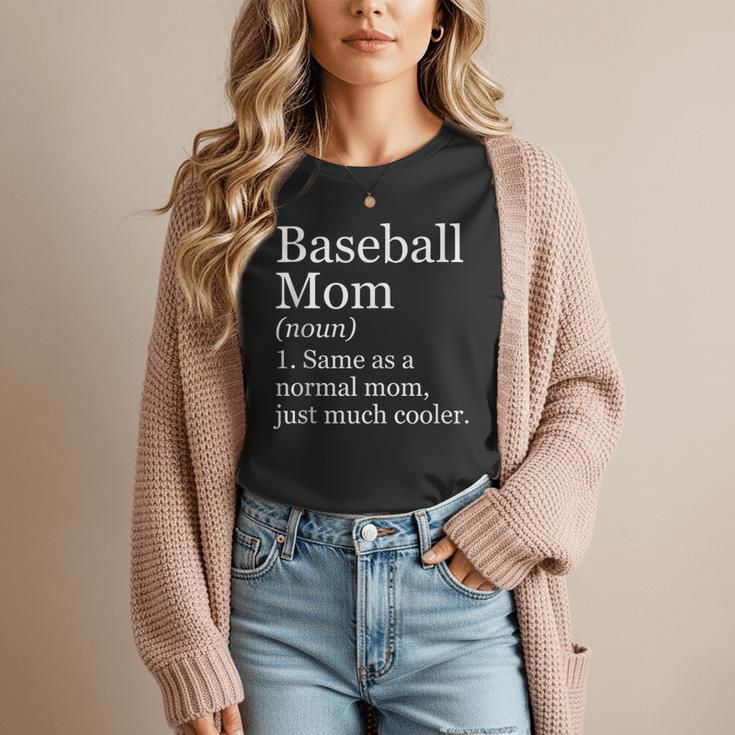 Baseball Mom Definition Sarcastic Sports Women T-Shirt