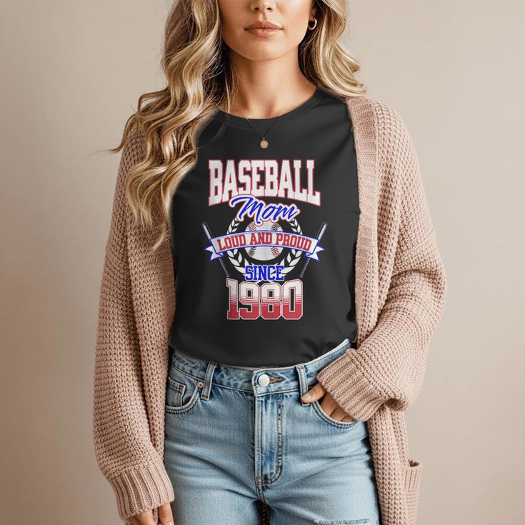Baseball Mom Loud & Proud Since 1980 Women T-Shirt