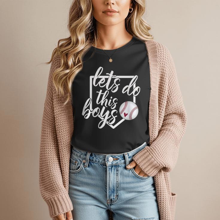 Baseball Mom Shirt Baseball Let's Do This Boys Women T-Shirt