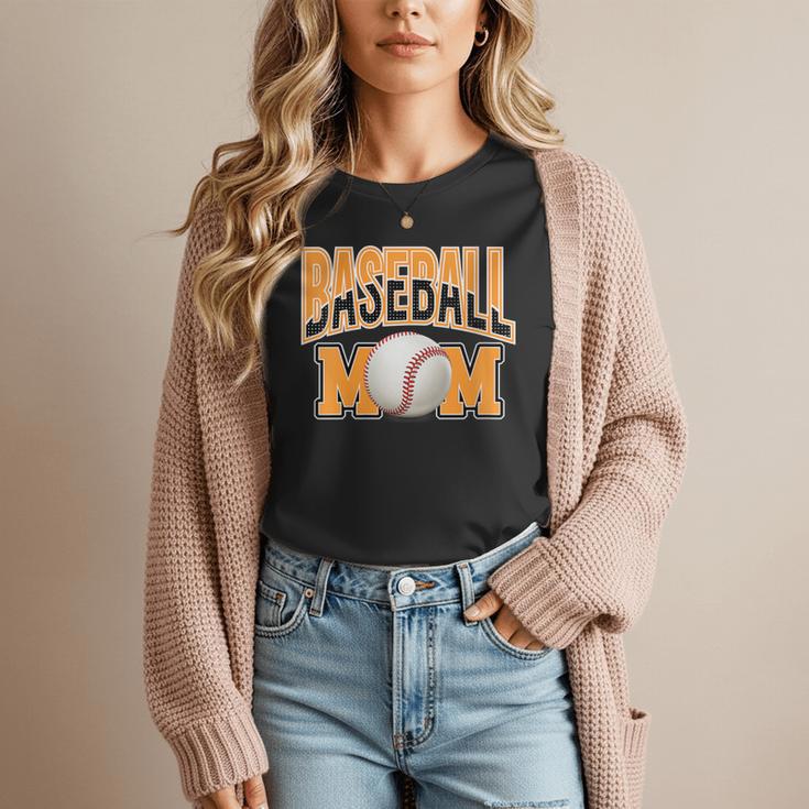Baseball Mom Sports Orange Women T-Shirt Baseball Mom Sports Orange Women T-Shirt