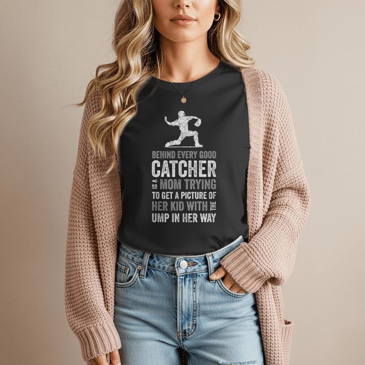 Baseball Mom Tee Baseball Player Mom Women T-Shirt