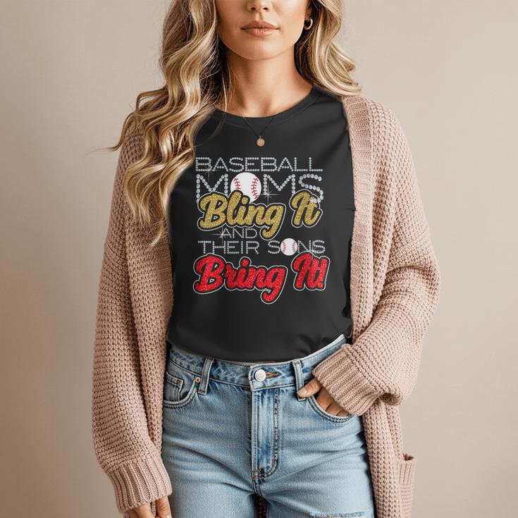 Baseball Moms Bling It & Their Sons Bring It For Women Women T-Shirt