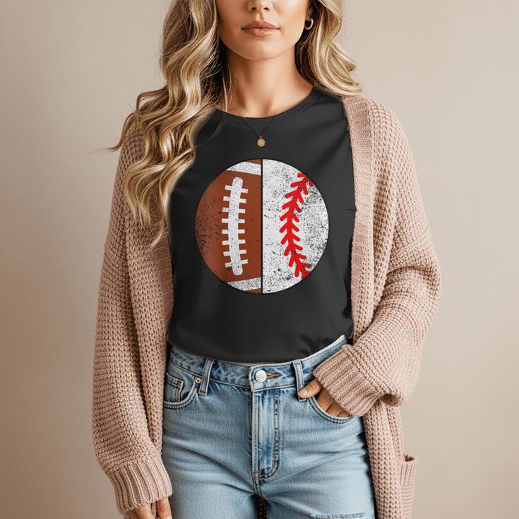 Football Baseball Player Football Baseball Mom Women T-Shirt Football Baseball Player Football Baseball Mom Women T-Shirt
