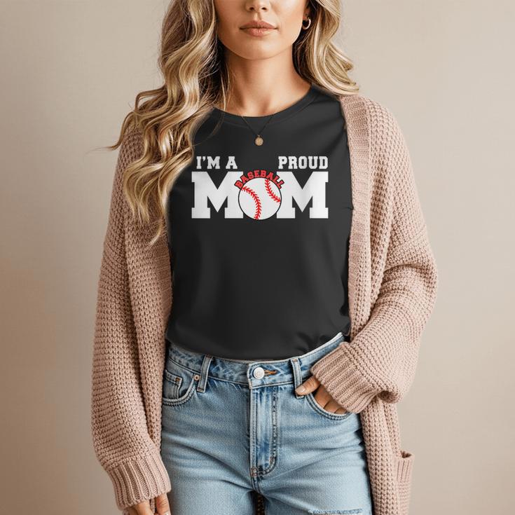 I'm A Proud Mom Baseball Mom Women T-Shirt