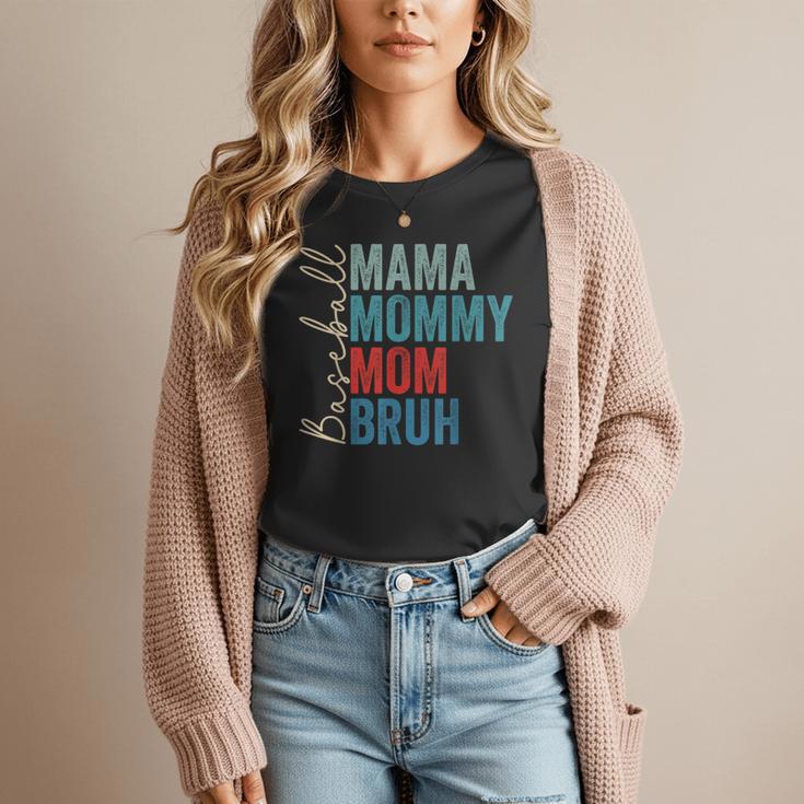Mama Mommy Mom Bruh Baseball Mom Lover Mother's Day Women T-Shirt Mama Mommy Mom Bruh Baseball Mom Lover Mother's Day Women T-Shirt