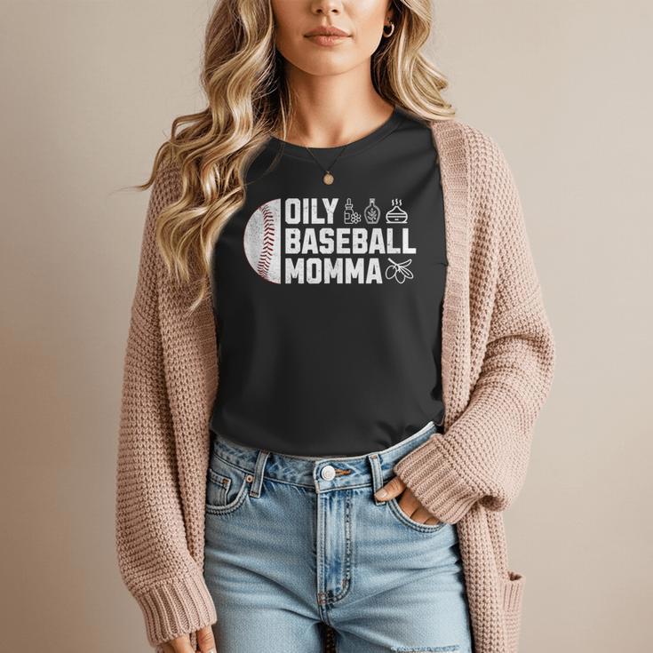 Oily Baseball Momma Essential Oils Meme For Oils Mom Women T-Shirt Oily Baseball Momma Essential Oils Meme For Oils Mom Women T-Shirt