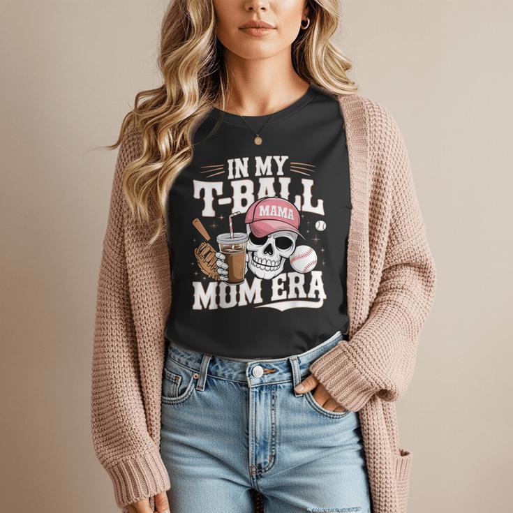 In My T-Ball Mom Era Baseball Mom Skull Coffee Vintage Women T-Shirt In My T-Ball Mom Era Baseball Mom Skull Coffee Vintage Women T-Shirt