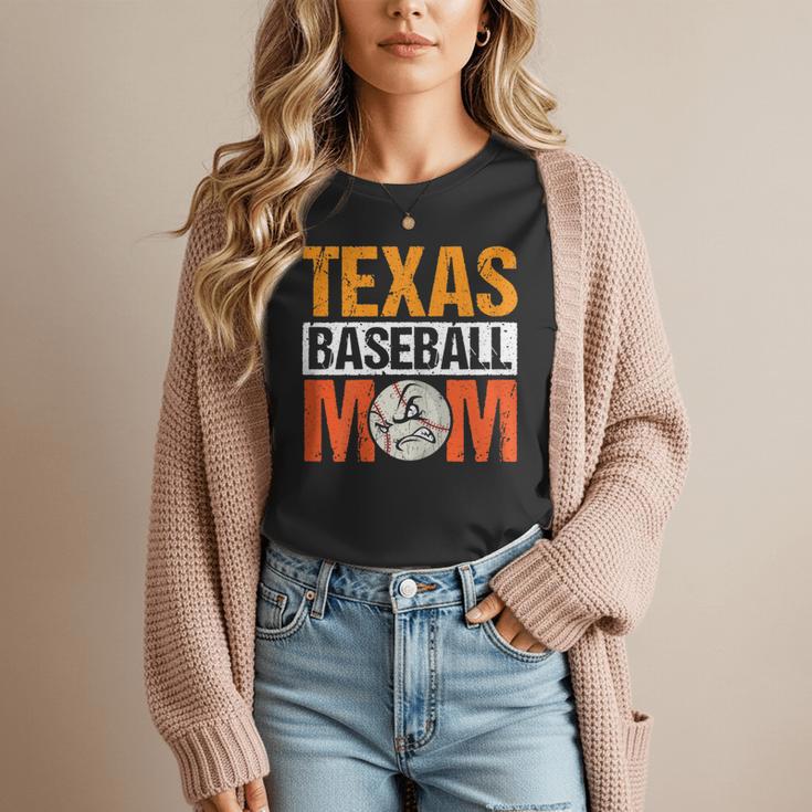 Texas Baseball Mom Design Baseball Player And Baseball Women T-Shirt Texas Baseball Mom Design Baseball Player And Baseball Women T-Shirt