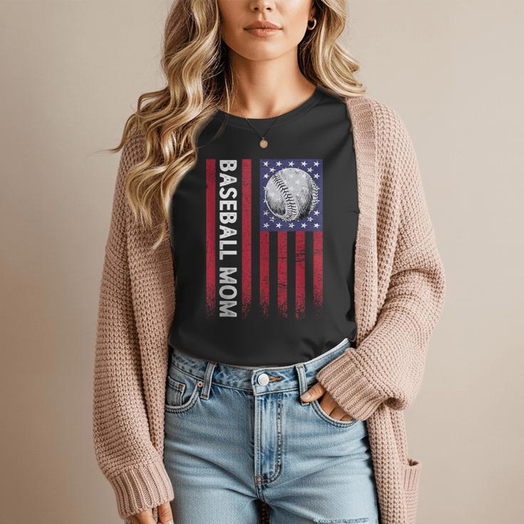 Vintage Baseball Mom Proud Family Summer Baseball Player Women T-Shirt