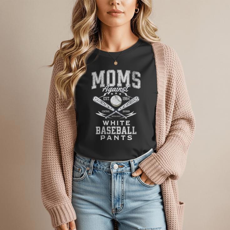 Women's Baseball Mom Moms Against Baseball Pants Proud Women T-Shirt Women's Baseball Mom Moms Against Baseball Pants Proud Women T-Shirt
