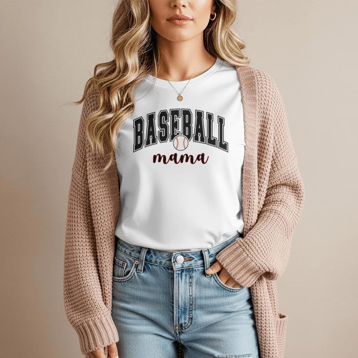 Baseball Mama Cute Women Team Mom Or Baseball Mom Sports Premium Women T-Shirt