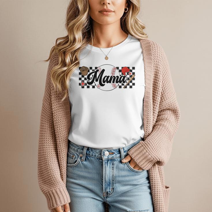Baseball Mama Game Day Vibes Women Baseball Mom Women T-Shirt Baseball Mama Game Day Vibes Women Baseball Mom Women T-Shirt