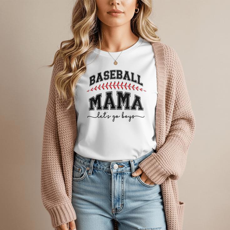 Baseball Mama Lets Go Boys Mother Baseball Mom Women T-Shirt Baseball Mama Lets Go Boys Mother Baseball Mom Women T-Shirt