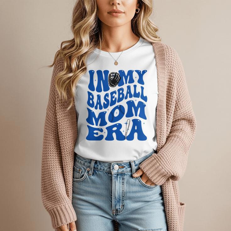In My Baseball Mom Ear Blue Women T-Shirt In My Baseball Mom Ear Blue Women T-Shirt