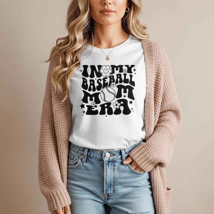 In My Baseball Mom Era Retro Groovy Sports Parent Women T-Shirt In My Baseball Mom Era Retro Groovy Sports Parent Women T-Shirt