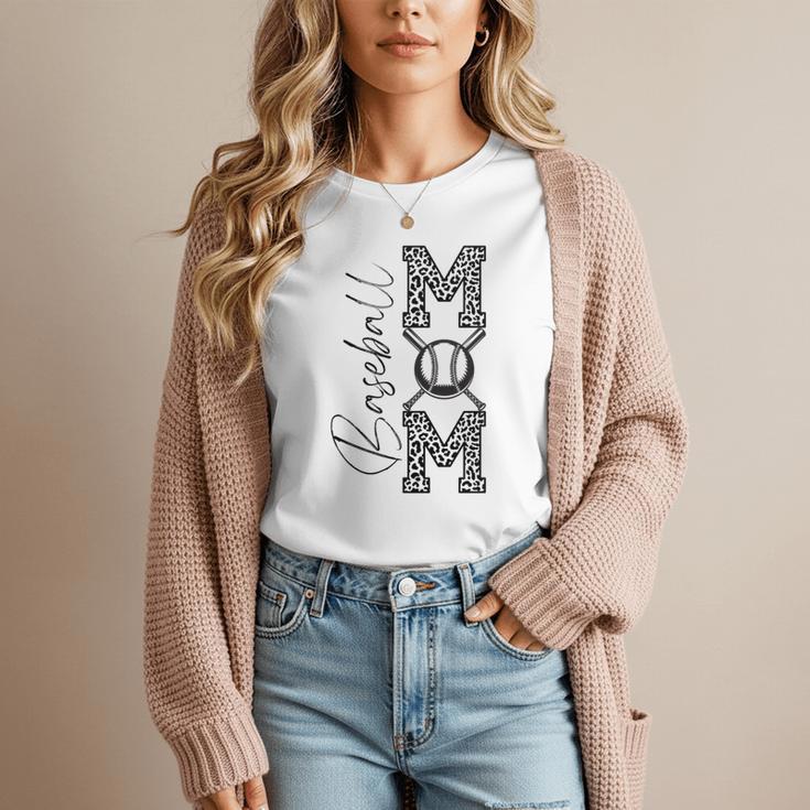 Baseball Mom Leopard Women T-Shirt Baseball Mom Leopard Women T-Shirt